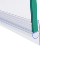 Guida 541019 Waterdichte Pvc Douchedeur Wandgemonteerde Glazen Tot Glazen Afdichtingsstrip Voor 8-12Mm