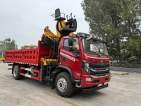 Grue à grappin pour ferraille montée sur camion 8T avec flèche télescopique entièrement repliable pour la manutention de matériaux lourds