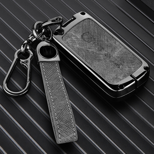Funda de Cuero y Aleación de Zinc para Llaves de Coche <span class=keywords><strong>Honda</strong></span> Accord Civic Jade STEP WGN Elysion MPV, con Anillo para Llaves - Product Image 3