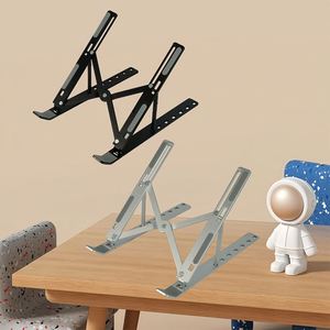 Support d'ordinateur portable vertical réglable à 7 niveaux, pliable, ergonomique, en métal, portable, pour tablette, bureau, maison, école, ordinateur de bureau - Product Image 1