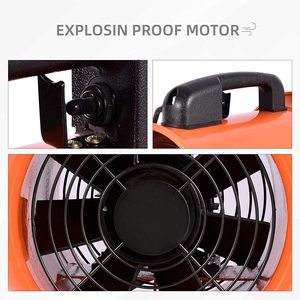 Ventilateur industriel utilitaire de 10 pouces, ventilateur de ventilation portable, ventilateur <span class=keywords><strong>d</strong></span>'échappement à haute vitesse, ventilateur pivotant, <span class=keywords><strong>extracteur</strong></span> de fumée - Product Image 4