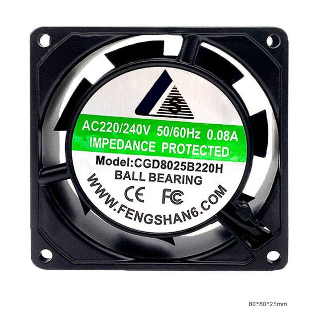 Wholesale 80x80x25mm AC 110V/220V IP68 Fan 2900RPM - OEM Available for Various Industrial Applications