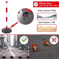 Cônes de sécurité pour poste de stationnement, barrière d'avertissement, deligateur, Stanchion, poteaux de route, borne, colonne, cône, Base, barrière