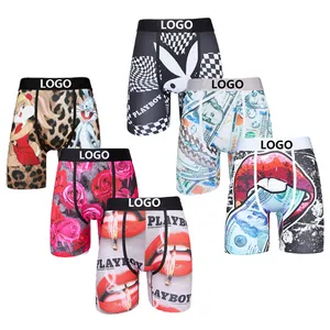 Oem Nieuw Type Mannen Ondergoed Mode Groothandel Leverancier Plus Size Florida Print Onderbroek Custom Heren Boxers Slips