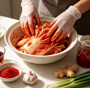 Kimchi fermenté authentique et épicé, <span class=keywords><strong>chou</strong></span> mariné à la coréenne, légume conservé traditionnel - Product Image 6