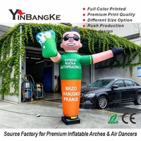 Homme gonflable géant LED personnalisé, tube publicitaire lumineux pour événements de lavage de voitures et promotions en salons professionnels