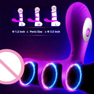 Meilleure vente de gode télécommandé à 7 vitesses <span class=keywords><strong>anneau</strong></span> pénien <span class=keywords><strong>vibrant</strong></span> pour hommes anneaux péniens - Product Image 3