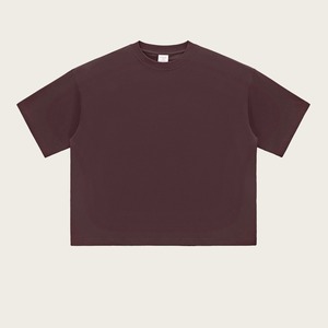 T-shirt Homme Oversize 220 GSM 100% Coton Tricoté Col Rond Manches Courtes Uni Décontracté Streetwear - Product Image 2