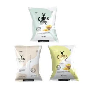 Geruchs neutrale bedruckte selbst klebende Kunststoff verpackungs tasche benutzer definierte biologisch abbaubare Süßigkeiten Kartoffel chips Snack-Lebensmittel verpackungs tasche