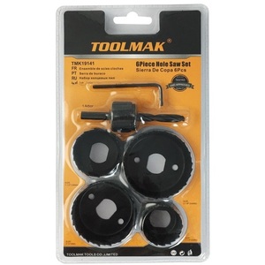 ชุดเลื่อยวงเดือน 6 ชิ้น พร้อมอะแดปเตอร์ดอกสว่าน สำหรับตัดโลหะ ไม้ พลาสติก - Product Image 2