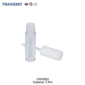 Mini flacon transparent en plastique de 3 ml pour brillant à lèvres avec bouchon à vis, tube cosmétique cylindrique pour fard à joues et huile à ongles - Product Image 4