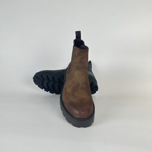 Stivali Chelsea Eleganti da Uomo con Punta Rotonda, Stivali Invernali Antiscivolo per Ufficio, Comodi Stivali Martin in Pelle PU - Product Image 6