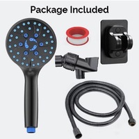 Kit de pommeau de douche intelligent à jet hydraulique en ABS, moderne, écologique, à économie d'eau, pour hôtels de luxe, avec débit réglable