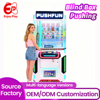 Machine de jeu d'arcade commerciale professionnelle à monnayeur, à jeu unique, avec boîte surprise et jeu de poussée de prix, pour parcs d'attractions et centres de jeux