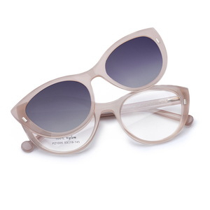 Mode lunettes de soleil polarisées Anti lumière bleue cadre rétro magnétique oeil de chat Clip sur lunettes de soleil pour femmes - Product Image 3