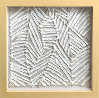 Décoration murale tissée style rustique - Art en macramé texturé 3D en beige naturel - Décoration bohème artisanale pour salon et chambre