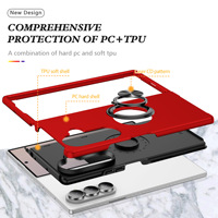 Coque de téléphone antichoc en TPU PC effet seconde peau avec anneau métallique invisible 360° pour Samsung Z Fold 8 Fold8 Wide Armor Case Z Fold7 Fold6