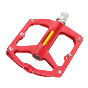 Aluminum Alloy Bicycle Pedals With Ball Bearing Steel Spindle For Road <b>Bikes</b> Durable Design <b>Red</b> Color - Product Image 4
