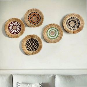 Cesti in Macramè Africani, Arredamento Indiano Moderno, Arte del Pavimento Africana, Contenitore a Muro con Vasi - Product Image 6