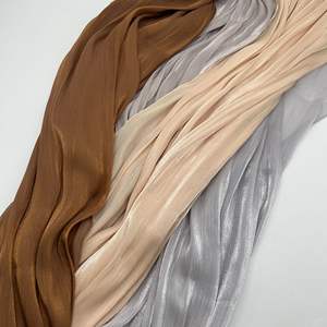 Chal Satinado <span class=keywords><strong>Adele</strong></span> Glimmer 2024, Pañuelo Hijab de Organza, Nuevo Estilo Singapur, Chal Giselle, Pañuelo Hijab de Crepé Satinado de Seda - Product Image 3