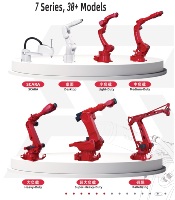 Cellule robotique automatisée à 6 axes pour le traitement des engrenages |   PLC et moteur |   Capacité de charge de 12 kg |   Conception Plug & Play
