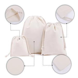 <span class=keywords><strong>2025</strong></span> tùy chỉnh màu trắng vải phim hoạt hình mô hình dây kéo Bụi Túi bao gồm Handmade Mini Túi mua sắm - Product Image 4