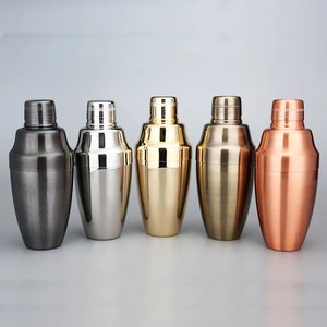 Ensemble de shakers à cocktail en acier inoxydable 304 de style américain avec jigger en métal écologique Logo personnalisé Diverses couleurs Wine Bartending - Product Image 2