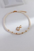 Collar de Cadena con Colgante de Plata Tibetana y Perlas para Mujer, Diseño Moderno, Serie Océano, Joyería Personalizada