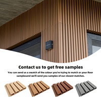 Panneau Mural Exterieur WPC Imperméable Bardage Façade Composite Bois Plastique pour Maison