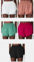 Short de Yoga taille haute pour femme peau de glace maille lâche respirant séchage rapide Gym Fitness personnalisé en gros pour la course à pied levage