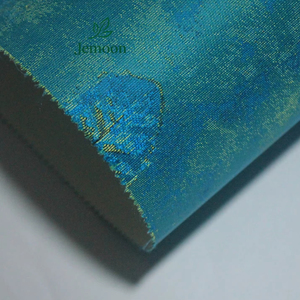 Fabriqué en Allemagne-Rouleaux de papier peint Jungle Vert Pétrole Or-Vinyle non tissé Décoration de la maison Papier peint en tissu texturé - Product Image 1
