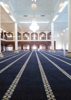 Tapis de prière islamique épais, lavable, en polypropylène uni, personnalisé par l'usine OEM, pour salle de prière musulmane, mosquée, Wilton Soft