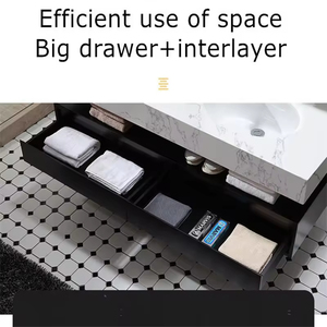 Moderno e minimalista <span class=keywords><strong>in</strong></span> <span class=keywords><strong>legno</strong></span> massello doppio lavandino bagno vanità armadio <span class=keywords><strong>legno</strong></span> galleggiante vanità bagno - Product Image 5