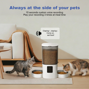 <b>Remote</b>-<b>Controlled</b> <b>Smart</b> Pet Feeder for Cats and Dogs Stainless Steel Automatic Feeding Machine - Product Image 4