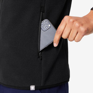 Black Sleeveless Multi Functional Pockets Fleece <strong>Vest</strong> for <strong>Nurses</strong> Custom Cheap <strong>Nurse</strong> <strong>Vest</strong> - Product Image 3