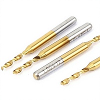 Nouvelles micro-forets diamantés pour PCB, pointe de 1,8 mm, à cannelure spirale, en carbure plaqué or, outils de tournage CNC HSS, Chine