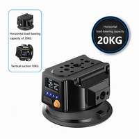Ventouse électrique intelligente ronde ovale de 3 pouces, support de caméra photographique à ventouse électrique, filetage 1/4 " M6 pour toit ouvrant de voiture