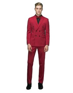 2 pezzi (giacca + pantaloni) Custom sposo <span class=keywords><strong>Slim</strong></span> <span class=keywords><strong>Fit</strong></span> moda abito da sposa abito da banchetto abito <span class=keywords><strong>uomo</strong></span> Business tailleur - Product Image 1