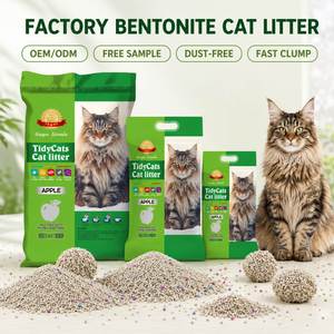 Litière pour chat agglomérante écologique à base de bentonite, sans poussière, anti-odeur, avec service OEM – Meilleures ventes - Product Image 1
