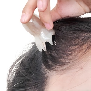 Peine de Masaje de Resina en Forma de Pulpo Ámbar - Dientes Anchos y Gruesos de 15-20cm para Cuidado del <span class=keywords><strong>Cabello</strong></span> y Desbloqueo de Meridianos, Belleza y Bienestar - Product Image 2