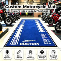 Tapis d'atelier anti-huile pour moto, tapis de protection en caoutchouc durable pour atelier de réparation de motos et atelier de service
