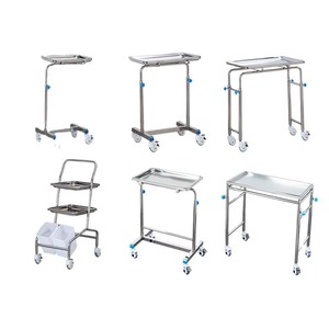 Adjustable Medical Mobile Gas Spring Workstation Cart Tablet <b>PC</b> Hospital Trolley <b>Stand</b> Metal Material - Product Image 6