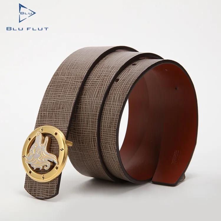 Luxury design custom logo men genuine leather belt business men's leather belt custom stainless steel belt buckle