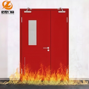 Puerta Cortafuego de Acero Directo de Fábrica, Puerta de Salida Interior/Exterior Resistente al Fuego de Alta Calidad, Aislamiento Térmico, Supermercado - Product Image 2