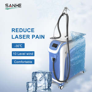 Nouvelle machine de refroidissement de peau d'air froid de refroidisseur d'air pour le traitement de <span class=keywords><strong>laser</strong></span> avec 3 têtes de traitement et vitesse d'air de niveau réglable de 1-6 - Product Image 2