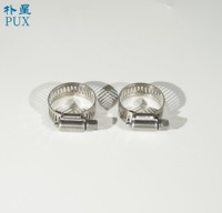 Collier de serrage américain en acier inoxydable 201 de 12,7 mm avec vis entièrement en acier 201 pour tuyau automobile