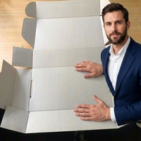 Dossiers en carton ondulé personnalisés avec logo, en matériaux recyclés, fermeture auto-adhésive, revêtement UV, gaufrage, emballage pour aliments pré-cuits