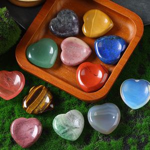 Piedra de Cristal de Cuarzo Rosa Natural de 30 mm, Tallada en Forma de Corazón, para Sanación, Amor, Chakra, Reiki, Equilibrio, Piedra Semipreciosa Artesanal - Product Image 3