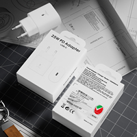 Emballage d'origine Adaptateur PD 25W de qualité Adaptateur de voyage Boîte d'électronique grand public avec logo