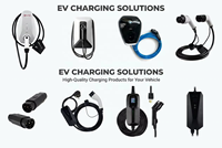 Borne de recharge murale Type 1 pour VE 7KW 32A Monophasé avec carte RFID et écran LCD, station de charge rapide AC domestique, étanche IP67